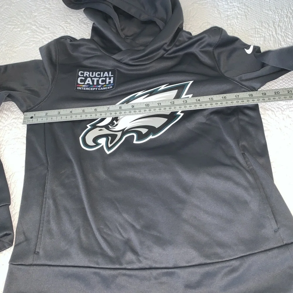 Nike‎ Philadelphia Eagles Crucial Catch Hoodie Men's Small Intercept Cancer